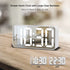 DreamSky Digital Alarm Clock with USB Charger for Bedroom Electric Clock with Large LED Display, 0-100% Brightness Dimmer, Adjustable Alarm Volume, 12/24H, Snooze, Bedside Mirror Clock Office