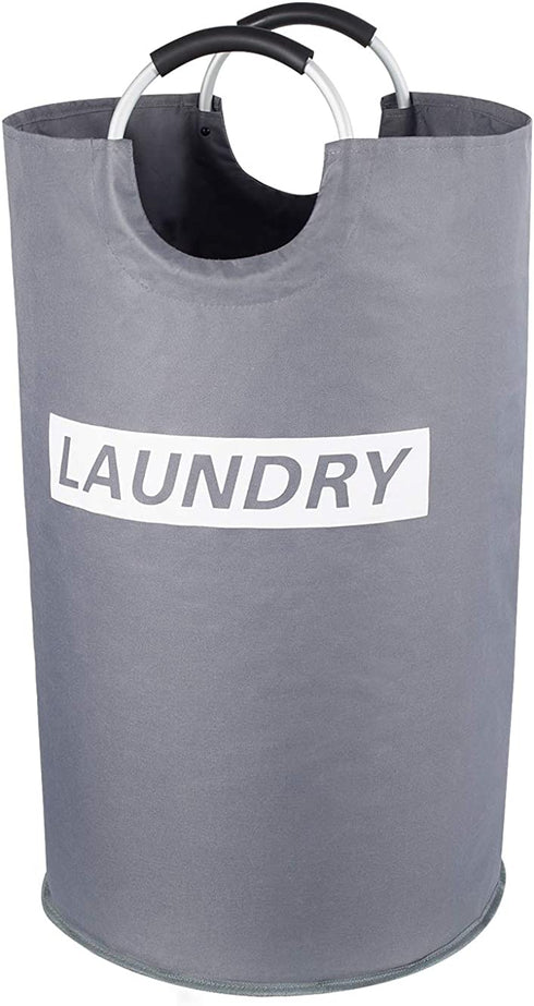 Lifewit 82L Large Laundry Basket Collapsible Clothes Hamper Durable Oxford Fabric Portable Folding Laundry Bin for Bedroom, Laundry Room, Closet, Bathroom, College, Grey