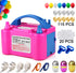 147 Pcs Balloon Pump KINBON Electric Portable Dual Nozzle Electric air Balloon Blower Pump, Electric Balloon Inflator for Party Birthday Wedding Festival
