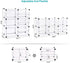 SONGMICS Cube Storage Organizer, Interlocking Plastic Cubes with Divider Design, Modular Cabinet, Bookcase for Closet Bedroom Kids Room, Includes Rubber Mallet, 32.7"L x 12.2"W x 36.6"H White ULPC36W