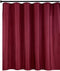 Biscaynebay Quality Fabric Shower Curtain Liners 72 Inch by 72 Inch, Burgundy Water Resistant Bathroom Curtains Rust Resistant Grommets & Weighted Bottom Hem Machine Washable