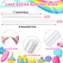 Aufind 45 PCS Plastic Cake Dowel Rods Set, 20 White Plastic Cake Sticks Support Rods with 5 Cake Separator Plates for 4, 6, 8, 10,12 Inch Cakes and 20 Clear Cake Stacking Dowels for Tiered Cakes
