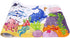 JJoexyfit Bath Mat for Kids Toddler Baby, Extra Long 100x40cm Non-Slip Baby Shower Bath Mat with Suction Cups (Ocean Animal-Horizontal)