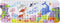 JJoexyfit Bath Mat for Kids Toddler Baby, Extra Long 100x40cm Non-Slip Baby Shower Bath Mat with Suction Cups (Ocean Animal-Horizontal)