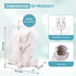 LUMI Kids Toothbrush Holder For Bathroom - Ceramic Elephant Toothbrush Holder, Drainer, Dryer - Multifunctional, Cute and Funny Cutlery Drainer, Silverware Drainer, Utensil Drying Caddy - White color