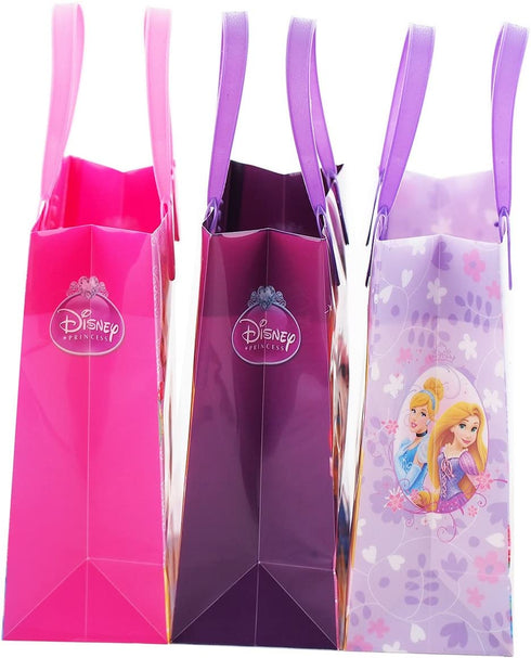 Princess Disney 12 Premium Quality Party Favor Reusable Medium Plastic Gift Goodie Bags 8"