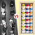 Hat Rack for Door or Wall, Baseball Hat Organizer Over The Door , 24 Deep Large Pockets Sports Caps Hat Display Storage Holder (Grey)