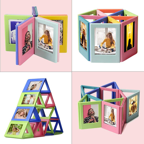 12 Pack Mini Photos Frame for Polaroid, Table Magnetic Picture Frames for Instax Mini Film, Fridge Magnetic Photo Frame, Picture Holders for Polaroid 3.3 x 2.1 inch