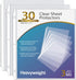 KTRIO Heavyweight Sheet Protectors 8.5 x 11 inch, 3 Mil Clear Page Protectors for 3 Ring Binder, Plastic Sleeves for Binders, Top Loading Paper Protector Letter Size, 30 Pack