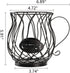 ZEAYEA Coffee Pod Holder, K Cup Holder Coffee Capsule Basket for Counter Coffee Table Bar, Metal Espresso Pod Keeper Storage for Home Cafe Hotel, Black