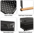 Magnetic Fridge Spice Rack Organizer Storage Holder Kitchen, Magnetic Paper Towel Holder Rack for Refrigerator Shelf Storage Hanger (Small, Black)