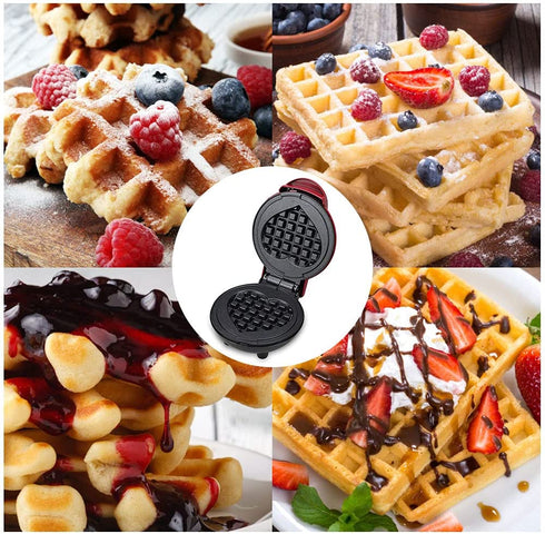 Hovico Mini Electric Waffles Maker Bubble Egg Cake Oven Breakfast Waffle Machine, Premium Non-Stick Plates