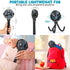 Snawowo Upgraded 4000mAh Baby Stroller Fan, 360°Rotation Mini Portable Fan with Flexible Tripod Clip On Stroller Treadmill Peloton Bike Crib Car Seat, USB or Battery Powered Handheld Personal Fan (Black)