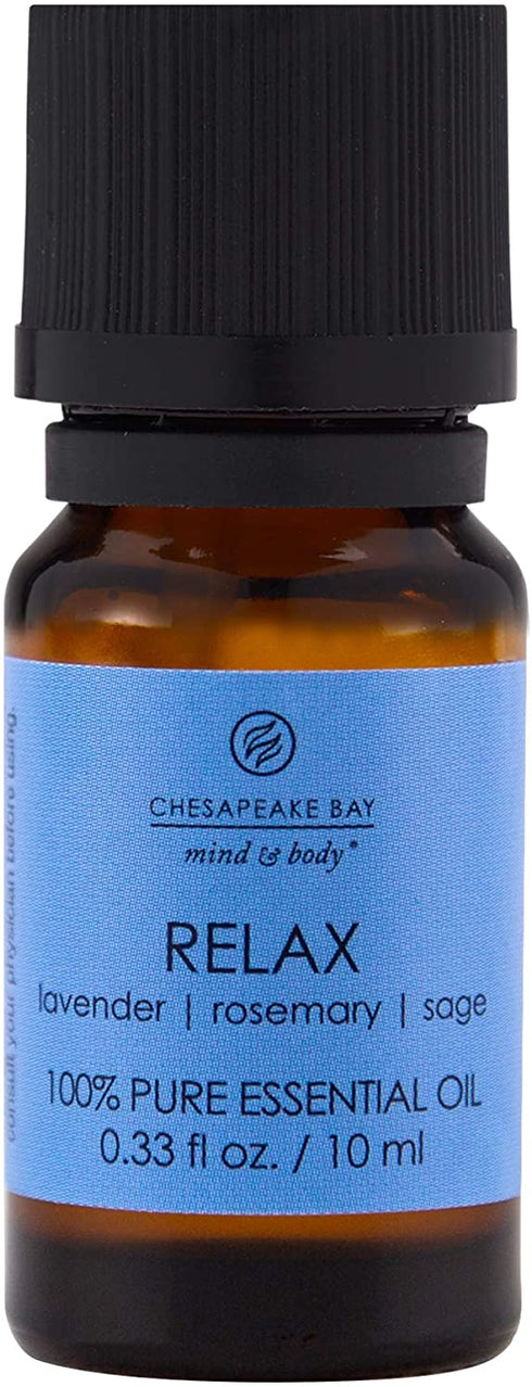 Chesapeake Bay Candle 100% Pure Essential Diffuser Oils Relaxation Set (Alseep, Calmness, Relax) (3-Pack)