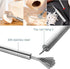 FengWu Coconut Opener Tool Set Food Grade Stainless Steel Coconut Opener Kit for Young Coconut Coco Jack Opener Kit with Stainless Steel Scraper, Coconut Hole Maker Puncher, Rubber Hammer (4pcs)