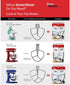 New Metro KA-TH Original Beater Blade Works w/ KitchenAid 4.5 - 5 Qt Tilt-Head Stand Mixers, Grey
