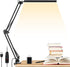 LED Desk Lamp, ENOCH 14W Eye-Caring Metal Swing Arm Desk Lamp with Clamp, 3 Modes, 30 Brightness Dimmable Clamp Desk Light with Memory Function/USB Adapter, Architect Table Desk Lamps for Home Office