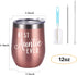 Best Auntie Ever Wine Tumbler, Funny Auntie Birthday Gifts for New Aunt to Be for Mother's Day, Christmas Xmas Present, 12 Oz Stainless Steel Wine Tumbler Auntie Sippy Cup