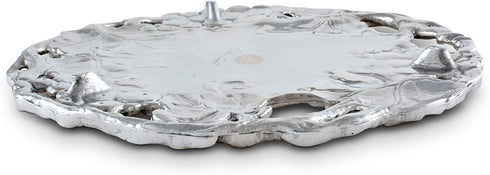 Arthur Court Metal Grapevine Trivet Classic Grape Pattern Detailly Sand Casted Aluminum with Artisan Quality Hand Polished Hot Pans Pots Dishes or Teapot 8 inch Diameter