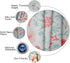 QIYI Pink Flamingos Flock Blackout Curtain Panels, 2 Panel Sets Summer Aqua Blue Green Leaf Thermal Insulated Treatments Curtains, Home D©cor Window Drapes for Living Room Girls Bedroom, 52 x 84 Inch