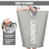 DOKEHOM 115L X-Large Laundry Basket (7 Colors), Collapsible Laundry Bag, Foldable Laundry Hamper, Folding Washing Bin (Grey, XL)