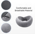 Visenta Neck Pillow for Travel. Premium Memory Foam. 360 Degree Neck Support Provides Incredible Comfortable. Dual-Side Chin Support. Compressible with Travel Pouch. Great Gift Choice. (Gray)