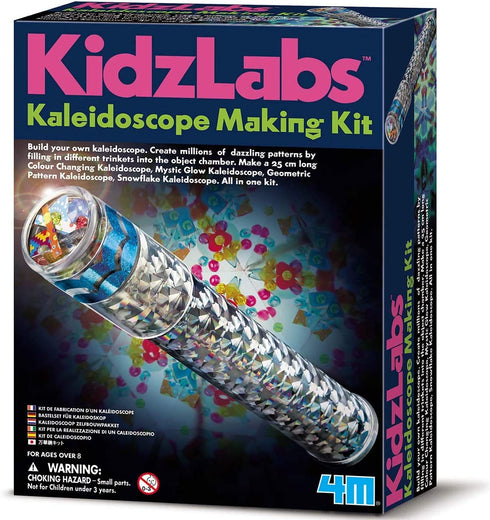 4M Kidzlabs Kaleidoscope Making Kit - Optical Light Physics Stem Toys Craft Gift for Kids & Teens, Boys & Girls (3435)