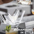 CHAMBONG Chambong Holder for Easy Refills White Powder Coated Steel Stand for All Chambong Sizes Holds 2 Pieces