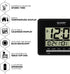 Sharp Atomic Desktop Clock Auto Set Digital Alarm Clock - Atomic Accuracy - Easy to Read Screen with Time/Date/Temperature Display- Perfect for Nightstand or Desk