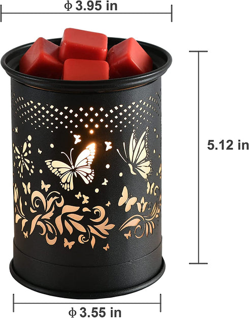 Metal Wax Warmer Candle Wax Burner, Kobodon Electirc Wax Melt Warmer Candle Melter and Scentsy Warmer for Home Office Decor(Butterfly)