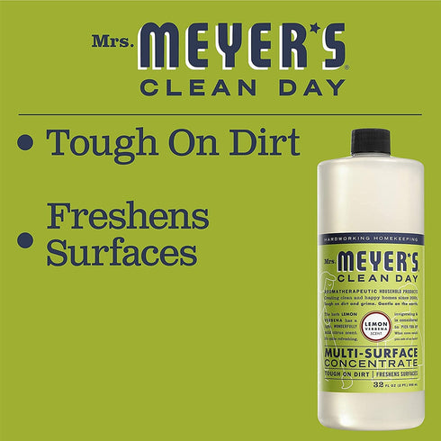 Mrs. Meyer's Clean Day All Purpose Cleaner, Lemon Verbena, 32 Ounce Bottle