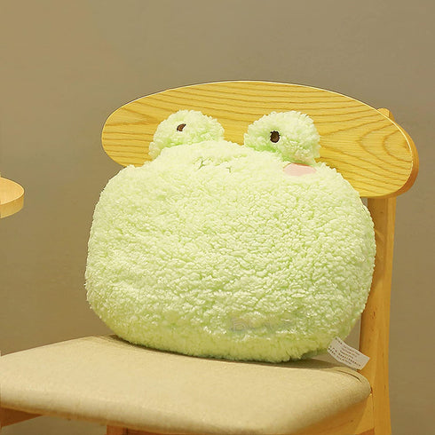 Madaooo 3D Animal Plush Pillow, Home Cushion Decoration Plush Toy, Cute Throw Pillow for Home Decoration Great Gift for Kids (Frog)
