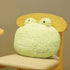 Madaooo 3D Animal Plush Pillow, Home Cushion Decoration Plush Toy, Cute Throw Pillow for Home Decoration Great Gift for Kids (Frog)