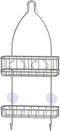 Simple Houseware Bathroom Hanging Shower Head Caddy Organizer, Silver (22 x 10.2 x 4.2 inches)