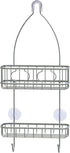 Simple Houseware Bathroom Hanging Shower Head Caddy Organizer, Silver (22 x 10.2 x 4.2 inches)
