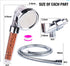 High Pressure Handheld Shower Head with Hose and Bracket, Ionic Filter Spray Filter Showerheads with 3 Setting, Water Saving and Stone Filter Beads Shower Head for Dry Hair and Skin Spa by imtfzct