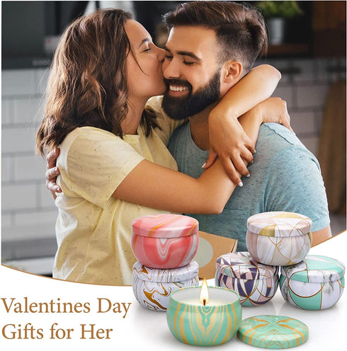 Scented Candles Gift Set, 6 Packs Aromatherapy Candle, 120H Burning Time,Stress Relief & Valentines Day Gifts for Women, Ideal Gifts for Women Birthday, Mother's Day, Thanksgiving, Christmas