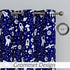 Central Park Room Darkening Window Curtains for Kids Bedroom Nursery Space Planet Theme 54 Inch Length with Grommets Window Drapes Printed Curtains for Living Room, 42" x 54"x2, Navy Blue
