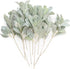 Ling's moment Artificial Flocked Lambs Ear Items ,10pcs Frosted Filler Leaves for Wedding Bouquet Centerpieces Floral Arrangement and Home Decor