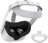 KIWI design Headset Strap Pad Replacement for Elite Strap Compatible with Quest 2 (White)