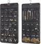 FOREGOER Hanging Jewelry Organizer with Zipper Pocket Double Sided 43 Pockets Large Necklace Earring Accessory Holder Organizer(Black)