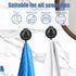 Khdrvok Heavy Duty Vacuum Suction Cup Hooks Powerful Hooks Wreath Hanger for Bathroom and Restroom Shower ,Easy to Install and Removable (4 Pack, Black)