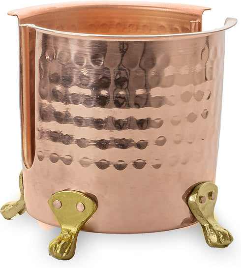 Monarch Abode 17099 Pure Copper Hand Hammered Sponge Holder, 4.5 in x 4 in x 3.5