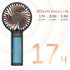 Funme Mini Handheld Fan 3500mAh Small Personal Portable Fan USB Rechargeable Fan Makeup Eyelash Fan Beauty Fan for Women Girls Black