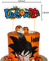 50Pcs Dragon Ball GT Party Decorations,Dragon Ball Party Banner,Super Saiyan Foil Balloon,Dragon Ball Latex Balloon,Dragon Ball Cupcake Topper and Dragon Cake Topper,Goku Party Supplies for kid's