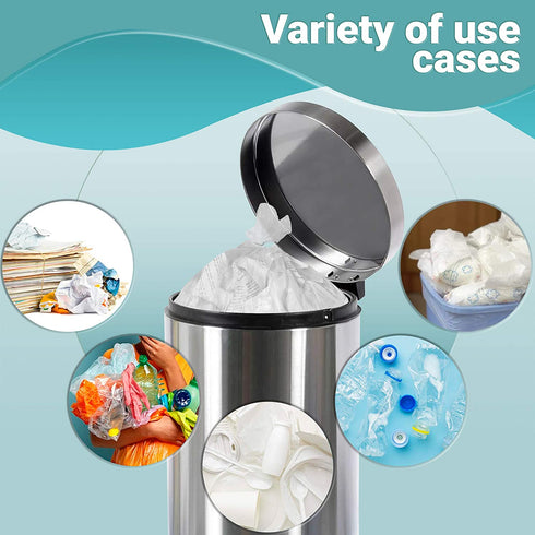 APQ Pack of 50 Heavy Duty Trash Can Liners 30 x 36 Low Density Clear Trash Liners 30x36 Thickness 1.1 Mil 20-30 Gallons Multipurpose Garbage Bag Liners Puncture Tear Resistance, Wholesale Price