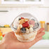 Zezzxu 50 Pack 8oz Clear Plastic Cups with No Hole Dome Lids and Sporks Disposable Dessert Cups Mini Snack Bowls for Parfait, Ice Cream, Fruit, Cupcakes, Pudding