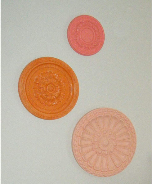 Ekena Millwork CM07ODSSF Odessa Ceiling Medallion, 7 1/2"OD x 1 1/8"P (Fits Canopies up to 2 1/2"), Hand-Painted Spartan Stone