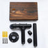DSDST Toilet Paper Holder with Shelf Rustic Wooden Shelf and Black Iron Pipe Hardware Paper Towel Holder Wall Mount for Bathroom Washroom