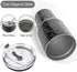 30oz Tumbler Stainless Steel Insulated Travel Mug with Straw Lid Cleaning Brush (Black Leopard)